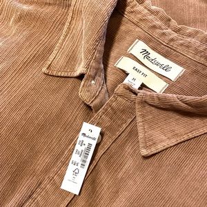 Madewell Mens Corduroy Short Sleeve Shirt NWT